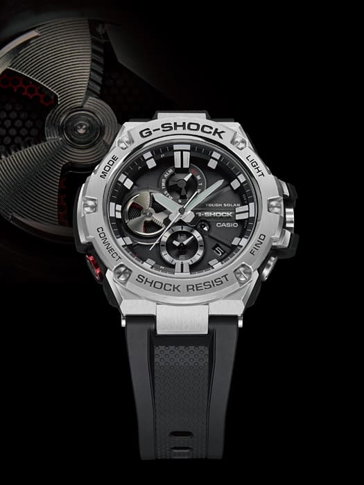 G-Shock Solar Stainless Steel Connected Series Mens Watch GSTB100-1A
