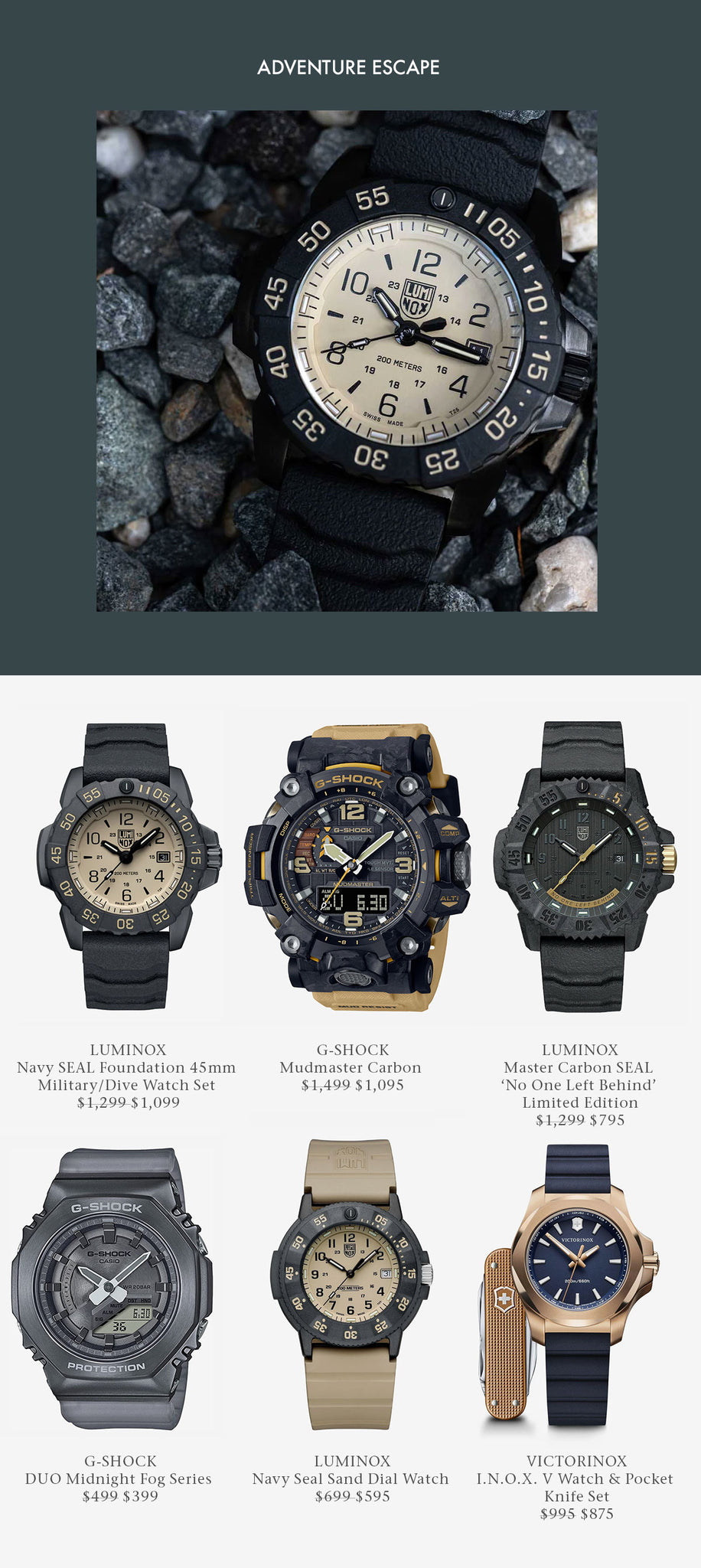 Watches perfect for a camping adventure