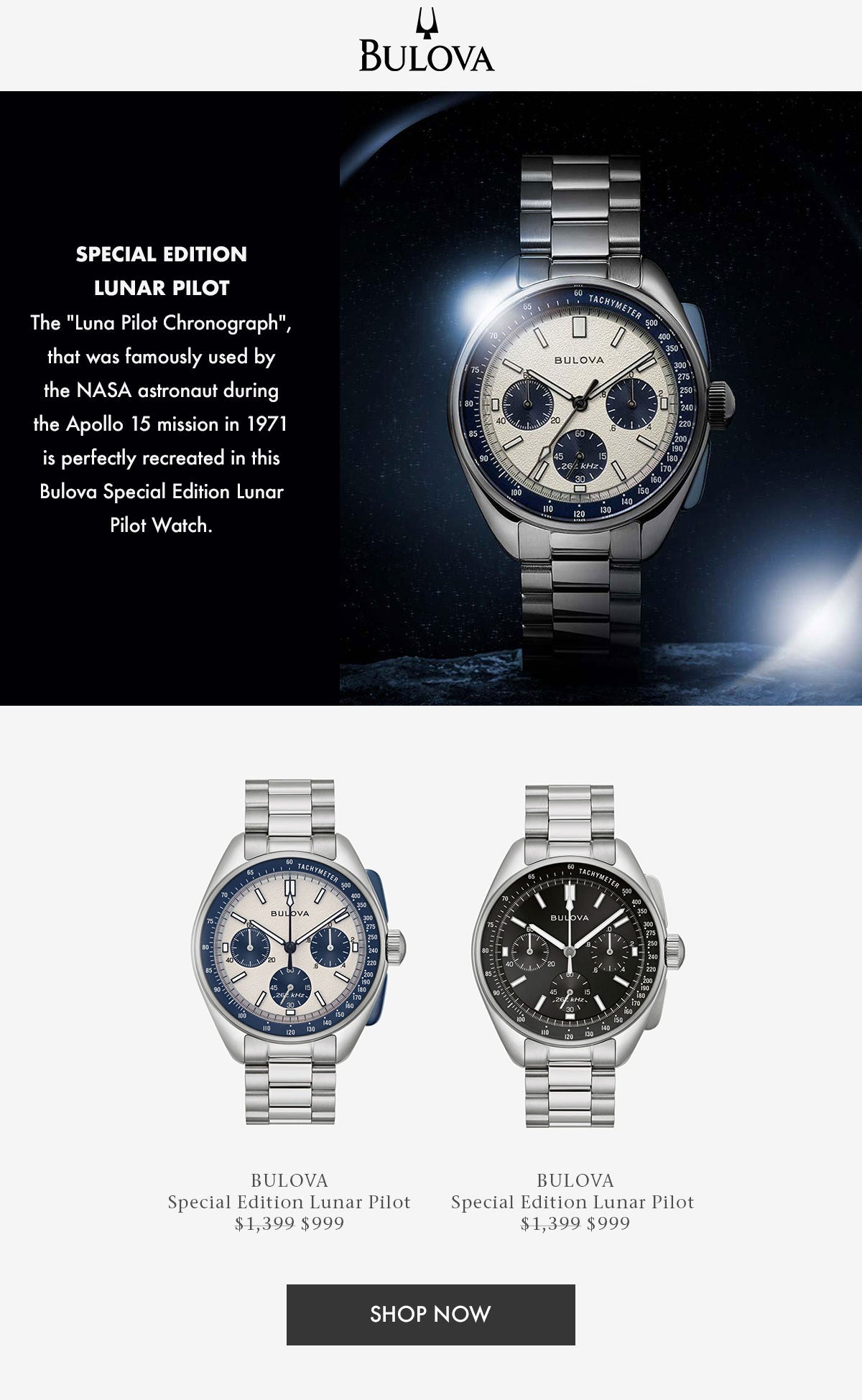 Bulova Special Edition Lunar Pilot Watch