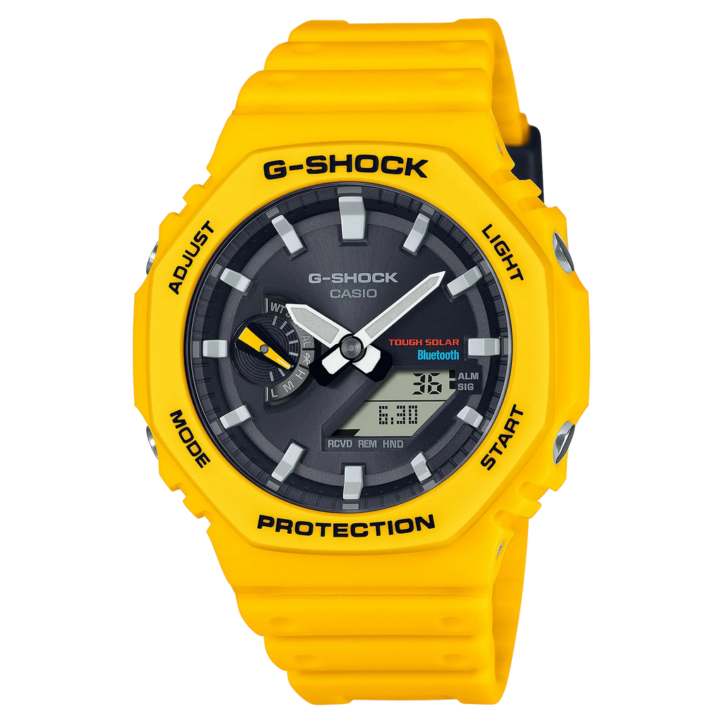 G-SHOCK Octagonal Yellow Resin Band Watch GAB2100C-9A